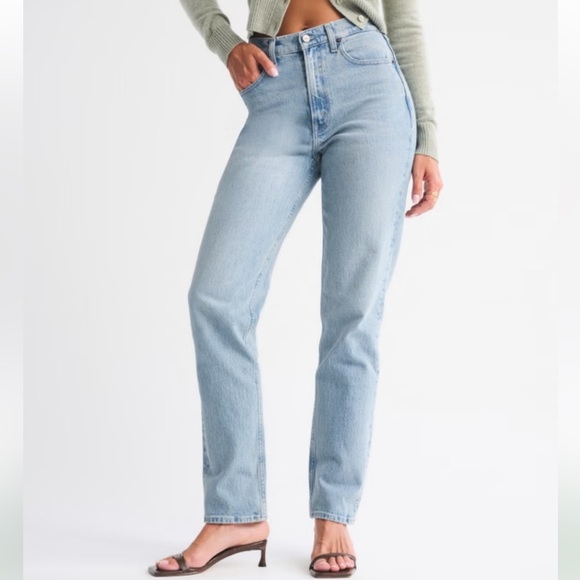 Abercrombie 90s straight ultra high rise jeans - Picture 2 of 7